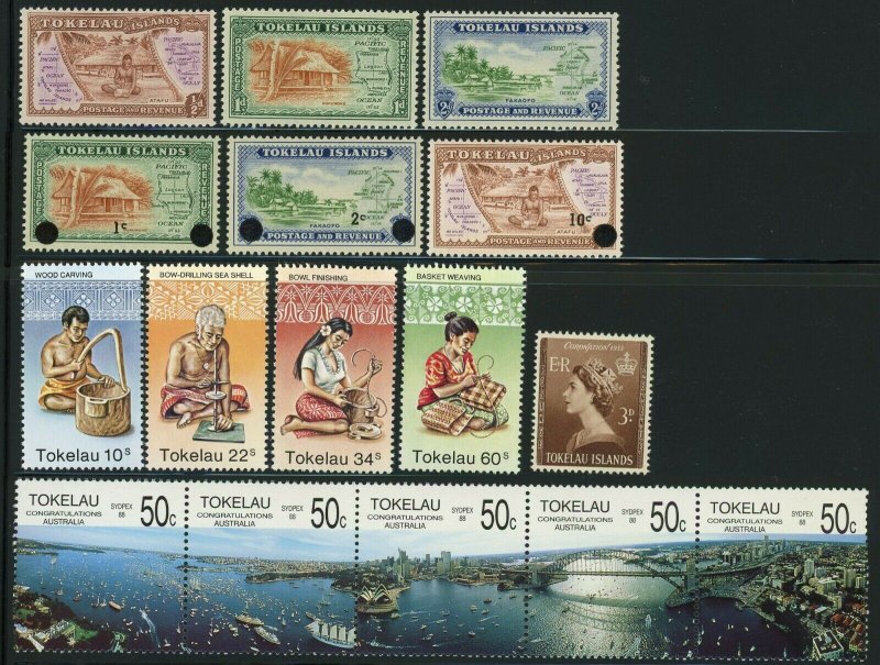 TOKELAU Islands Postage Stamp Collection Mint NH OG