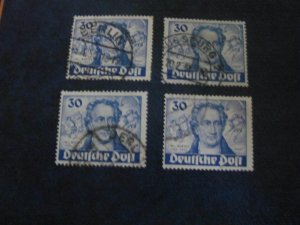 GERMANY BERLIN 1949 USED SC 9N63 GOETHE (4) F/VF 200 EUROS (117)