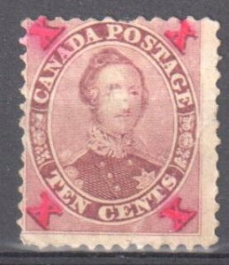 Canada  #17var Mint Classic with Aniline on 4 *X*  C$800.00 +++