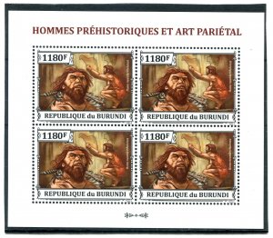 Burundi Republic 2013 PREHISTORIC MAN Sheet Perforated Mint (NH)