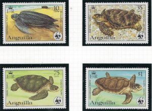 Anguilla 537-40 MNH 1983 Turtles (fe8865)