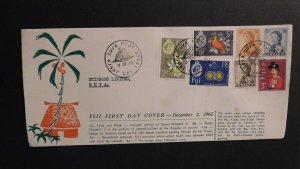 1962 First Day Cover FDC Suva Fiji Local use Stinsons Limited Palm Tree 2
