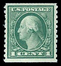 PCBstamps   US # 452  1c Washington, coil, MNH, (1)