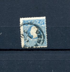 Austria-Lombardy-Venetia #12, Perf 14 1/2, 15s blue, Used, F,F-VF, CV$125.00