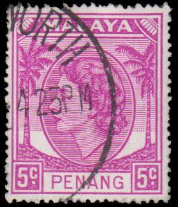 Malaya Penang Scott 32 Used.