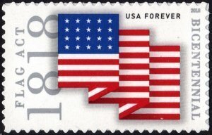 U.S.#5284 1818 Flag Act 50c Single, MNH.