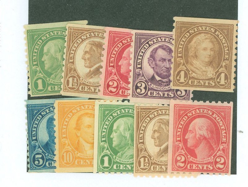 United States #597-606 Mint (NH) Single (Complete Set)