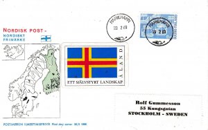 Aland Finland 1969 Scott 481 Norden Ships Joint Issue on Aland Canceled FDC
