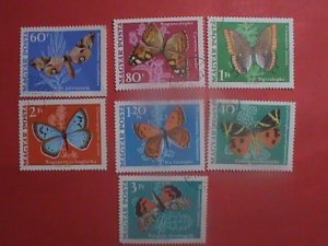 HUANGER STAMP:   COLORFUL-BEAUTIFUL-LOVELY BUTTERFLIES  SET VERY RARE.