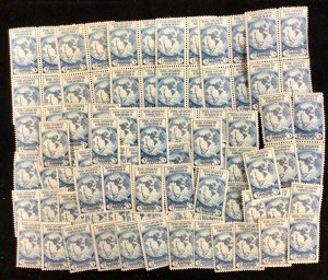 733    Byrd Antarctic Expedition  72 MNH 3 cent  stamps  1933