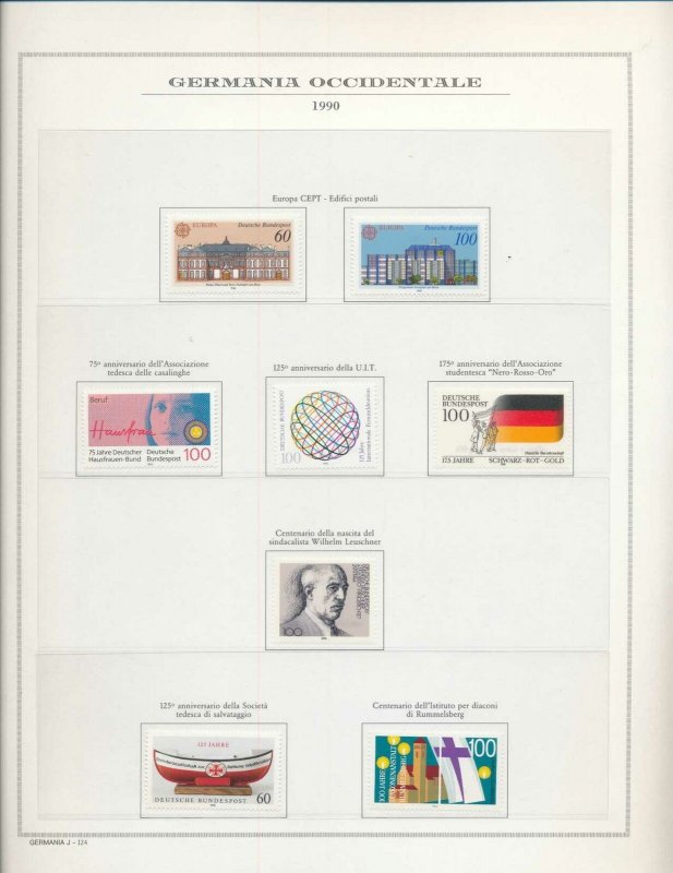 Germany 1990/91 MNH On 16 Pages(Apprx 130 Items)W3476AAA