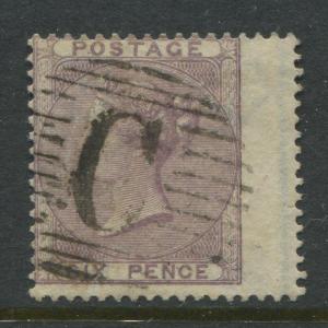 GB 1856 6d lilac cancelled by a Constantinople C