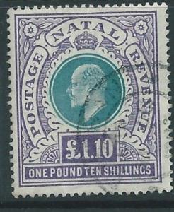 NATAL SG143 1902 £1.10  GREEN & VIOLET  FINE USED