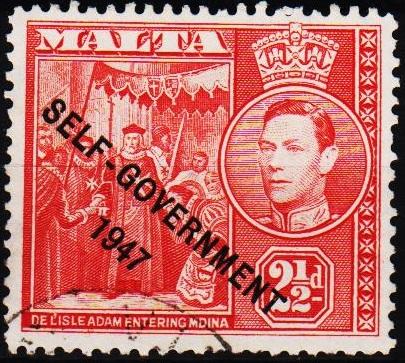 Malta.1948 2 1/2d S.G.239a Fine Used