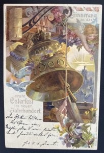 1909 Grossenhain Germany Postal Stationery Postcard Cover New Years Festival