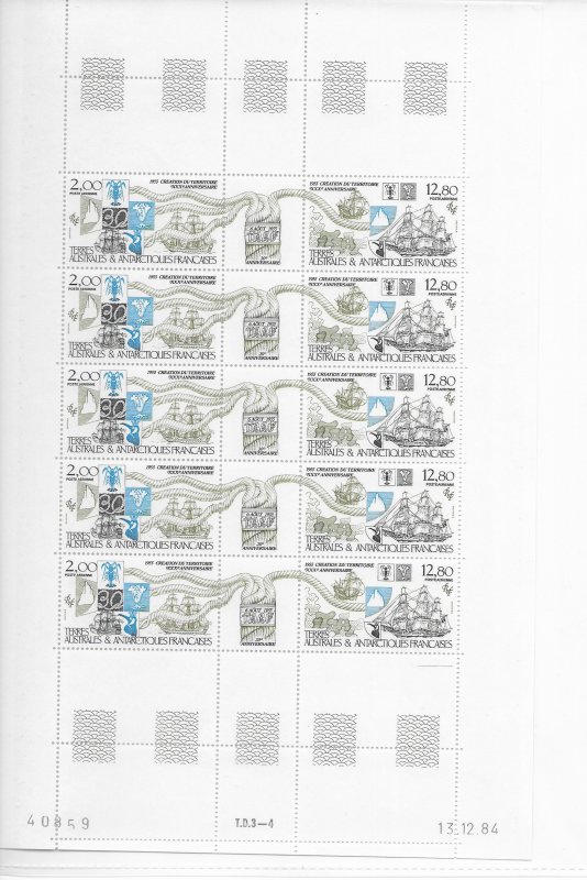 FSAT C55, C75a, C90a MNH cpl. issues in full sheets, x 10 vf, 2022 CV $725.00