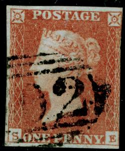 SG8, 1d red-brown, USED. Cat £30. SE 