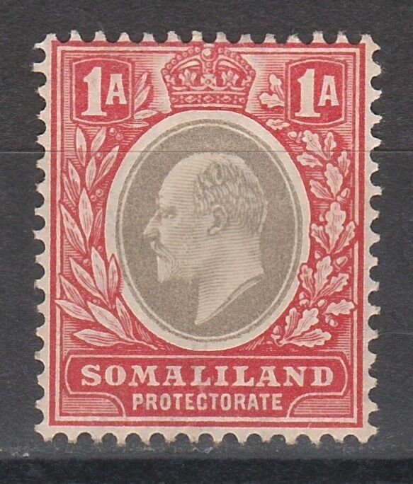 BRITISH SOMALILAND 1904 KEVII 1A WMK CROWN CA