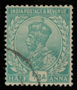 India, 1/2 Anna, King George V  (T-6064)