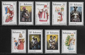 Bahamas Scott # 501 a - i MNH