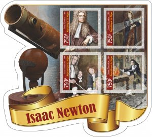 Stamps. Isaac Newton 2020 year, 1+1 sheets  perforated  NEW