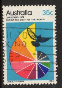 AUSTRALIA SG531 1972 CHRISTMAS 35c USED 