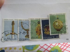 Sweden #899-903 used set 2022 SCV = $2.00