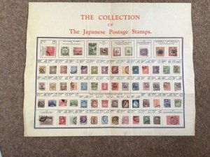 Japan Collection of Japanese postage stamps  vintage poster Ref 65037 