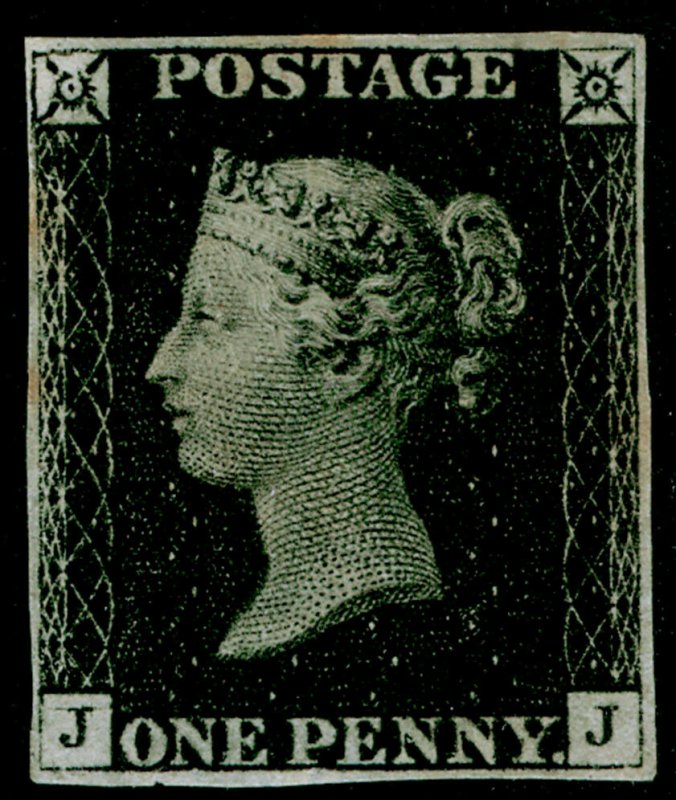 GB 1840 SG2, SCARCE 1d black PLATE 1b, LH MINT. Cat £12500. JJ