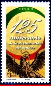 2189 MEXICO 2000 RESTORATION OF THE SENATE, 125 YEARS, MI# 2850, BIRDS, MNH