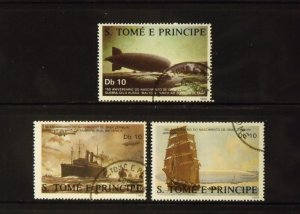 16011   ST THOMAS & PRINCE ISLANDS   Used # 829a,829b,829c         CV$ 7.75