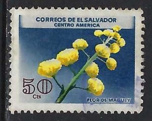 El Salvador 755 VFU FLOWER Z8885-7