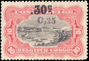 Belgium Congo #86-87, Complete Set(2), 1922, Hinged