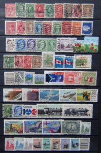 Canada KDVII - QE2 range with better definitive & commemorative issues Used