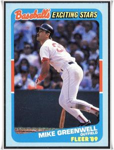 1989 Fleer Exciting Stars #18	Mike Greenwell 