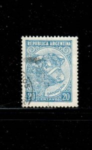 ARGENTINA #439A 1935 20c BULL F-VF USED