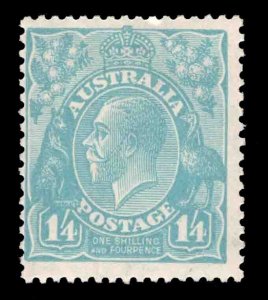 MOMEN: AUSTRALIA SG #104 1928 MINT OG H CAT. £120 LOT #66721