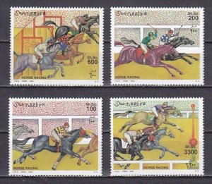 Somalia, Mi cat. 832-835. Horse Racing issue.