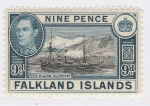 1938-50 British Colonies Falkland Islands 9d MLH* Stamp A23P47F13878-