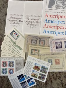 Several Souvenir Sheets MNH Face $16