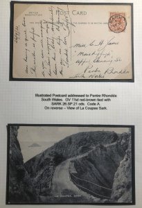 1921 Sarks Jersey Channel Island England RPPC Postcard Cover La Coupee