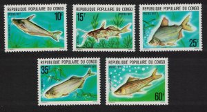 Congo Freshwater Fish 5v 1977 MNH SG#554-558