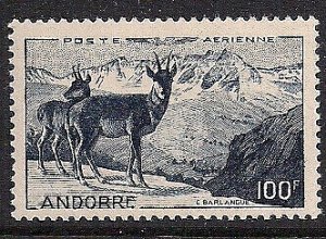 Andorra, French Stamp C1  - Chamois