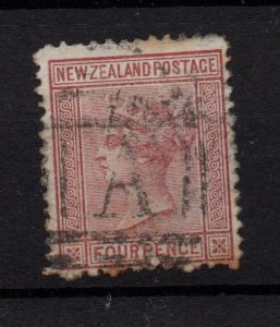 New Zealand 1874 4d maroon SG155 fine used WS36564