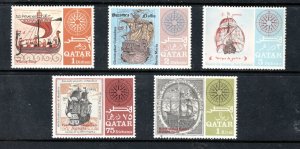 QATAR 126-126D MNH VF Famous ships scv $16.20