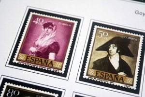 COLOR PRINTED SPAIN 1944-1975 STAMP ALBUM PAGES (100 illustrated pages)