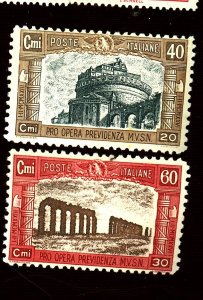 ITALY #B26-28 MINT FVF OG LH Cat $17