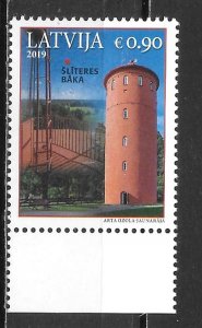 Latvia 1016 Lighthouse single MNH (lib)