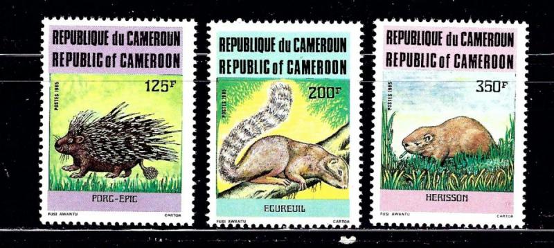 Cameroun 792-94 MNH 1985 Wildlife