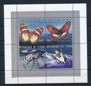 [26896] Chad 1996 Butterflies Schmetterlingen Papillons Insects MNH  Sheet